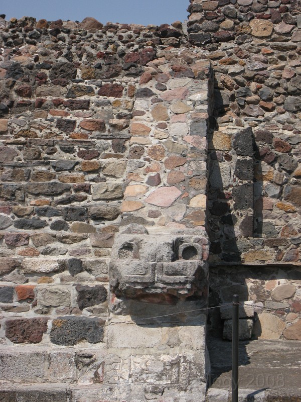 Mexico Pyramids - Mexico City 2009 0275.jpg - A trip to the Teotihuacan area of Mexico to visit the pyramids. A vast complex and a great climb to the top. This was followed by lunch in a cave, then a visit to the historical center of Mexico City. March 2009.